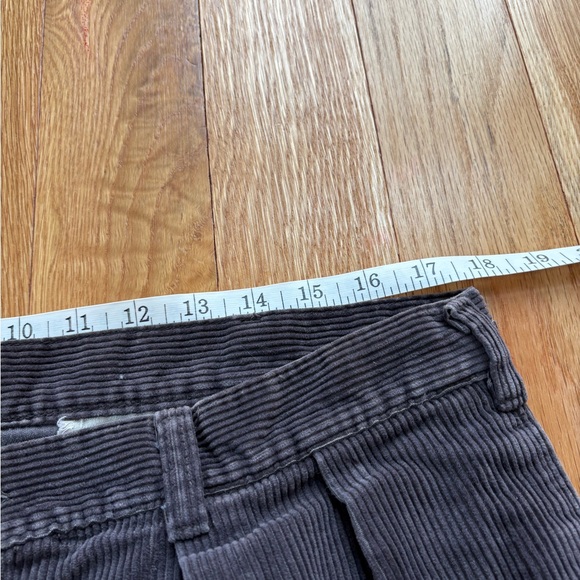 Kenny Rogers Pleated Corduroy Trousers Brown W36 Vintage Prep Mens - Picture 8 of 11